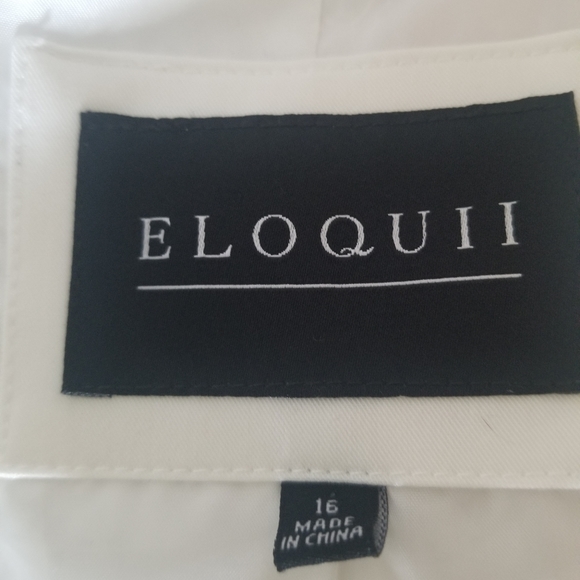 ELOQUII White Open Blazer - Picture 6 of 6